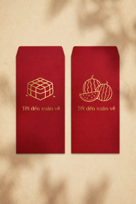 Bao lì xì Tết 2026 “Tết Đến Xuân Về”
